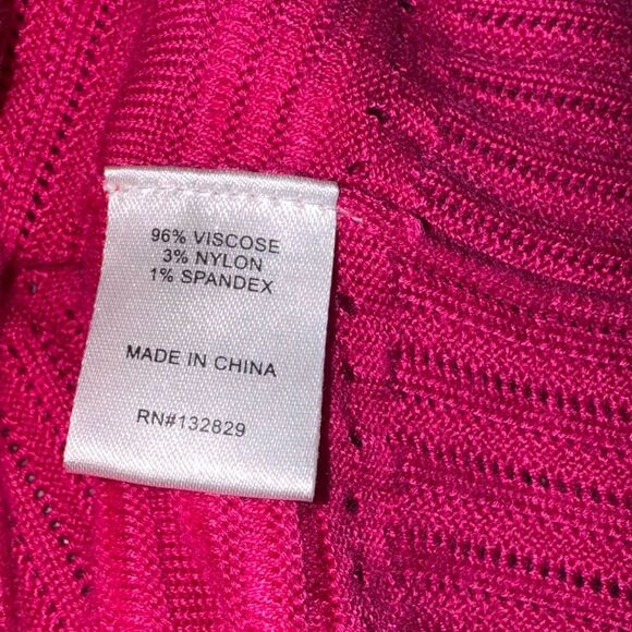 LOVERS +  FRIENDS X REVOLVE Tayla Pointelle Maxi Dress in Hot Pink sz xxs - Picture 9 of 10